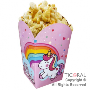 UNICORNIO ARCO IRIS CAJITA POCHOCLERA X 10